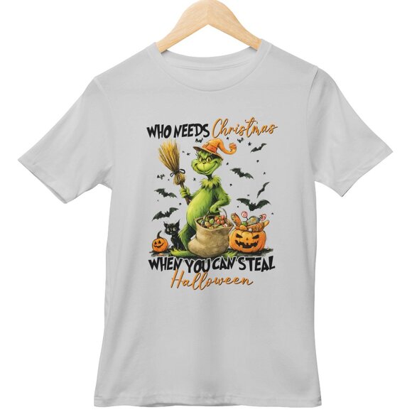“Who Needs Christmas When You Can’t Steal Halloween” Graphic Tee 🎃👻 - Picture 2 of 2